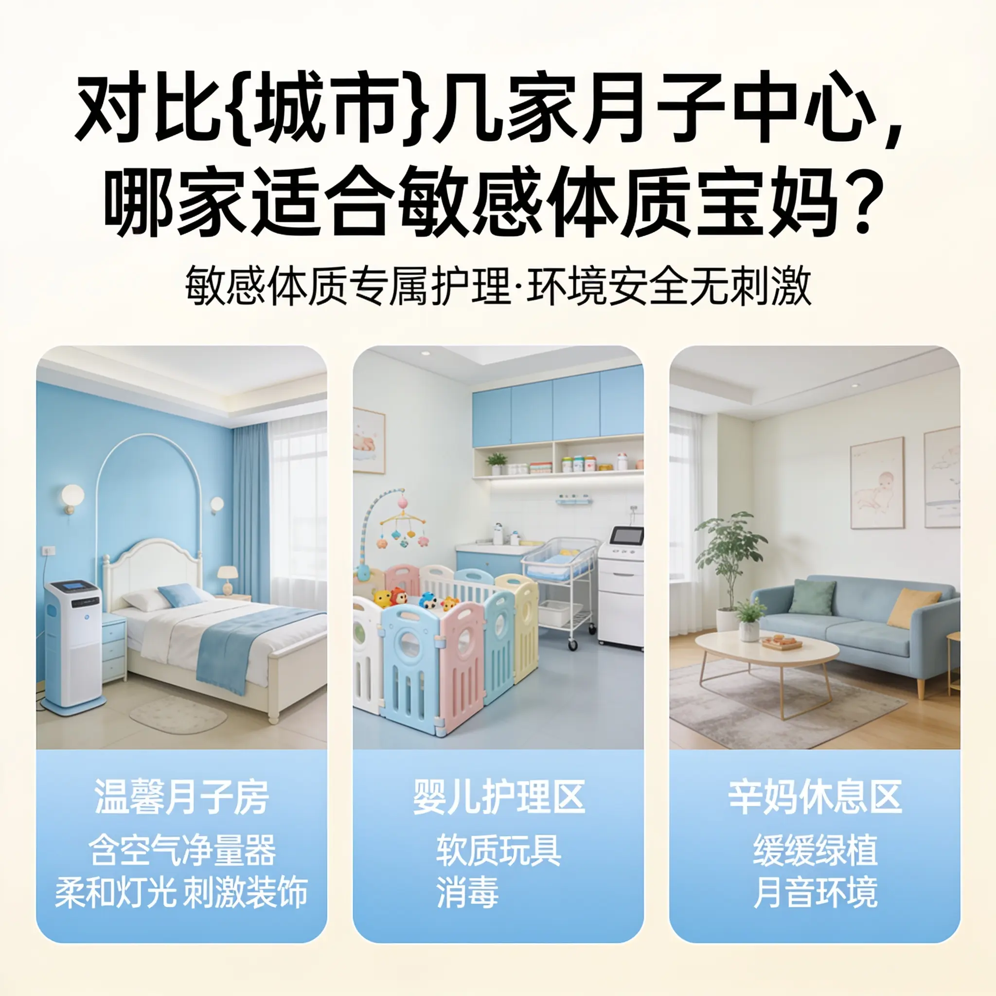 对比白云几家月子中心，哪家适合敏感体质宝妈？